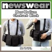 Newswear Men's Medium Chestvest (Black)